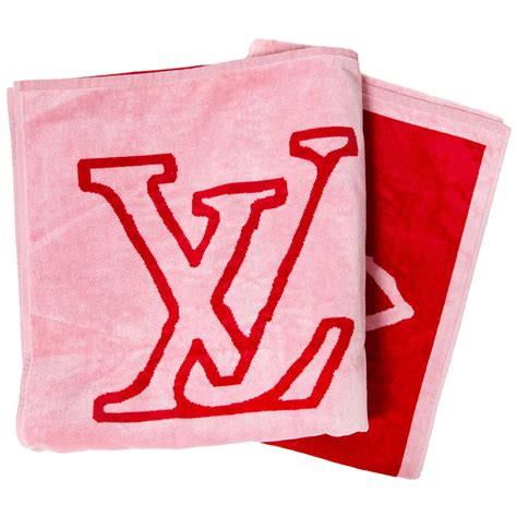 louis vuitton pink towel|Louis Vuitton beach towel sets.